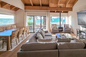 TV, caminetto, libri, servizi in streaming