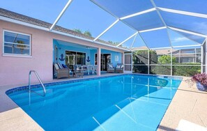 A heated pool