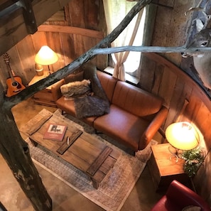 Interior - The Lodge Grain Bin at Goose Creek Farm in Cornersville TN (Cornersville)