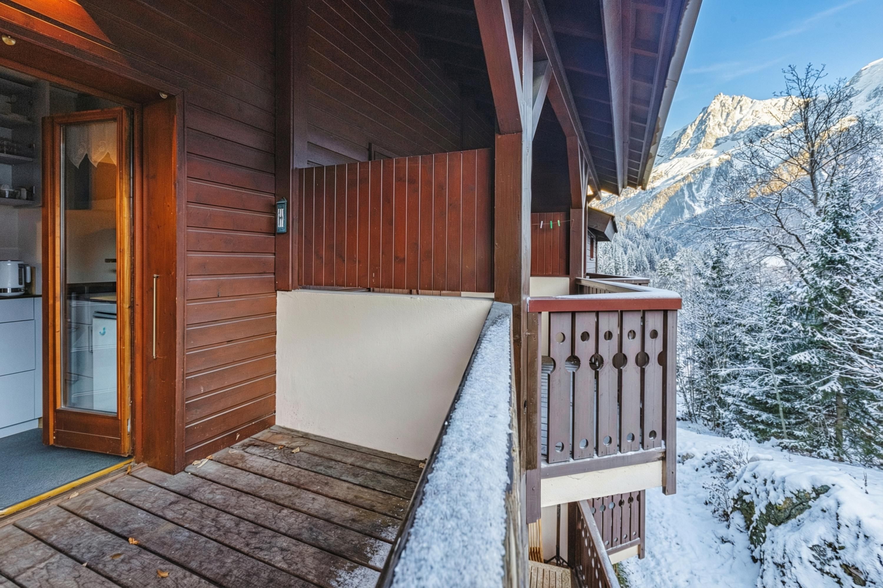 Balcony on top floor