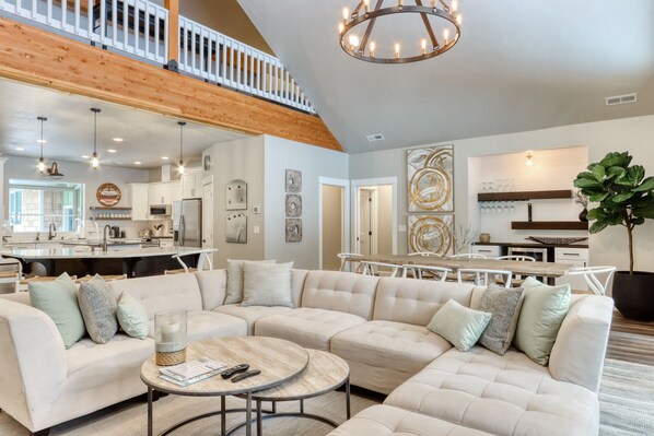 TV, fireplace, video games, table tennis