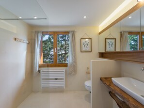 Hair dryer, towels