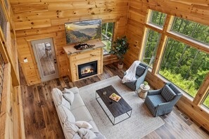 TV connectée, cheminée