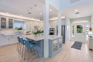 Fridge, microwave, oven, stovetop - Anna Maria Escape! Pool, Spa, and Canal Views - Our Tern (Anna Maria)