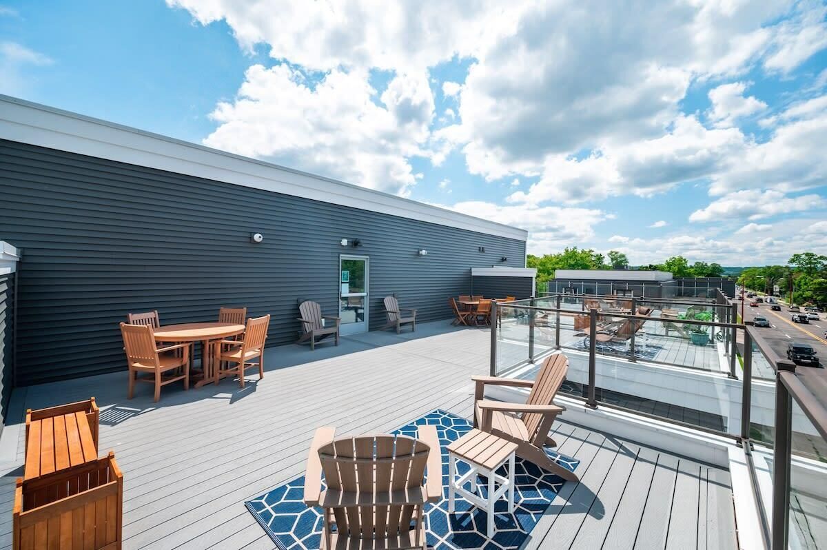 屋外ダイニングエリア