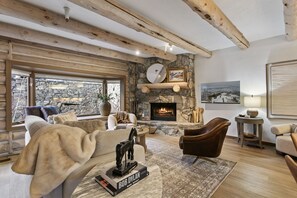 Fernseher, Kamin