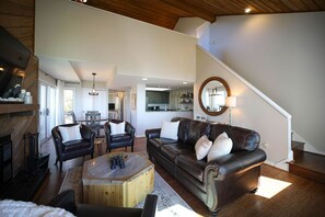 Smart-tv en een open haard