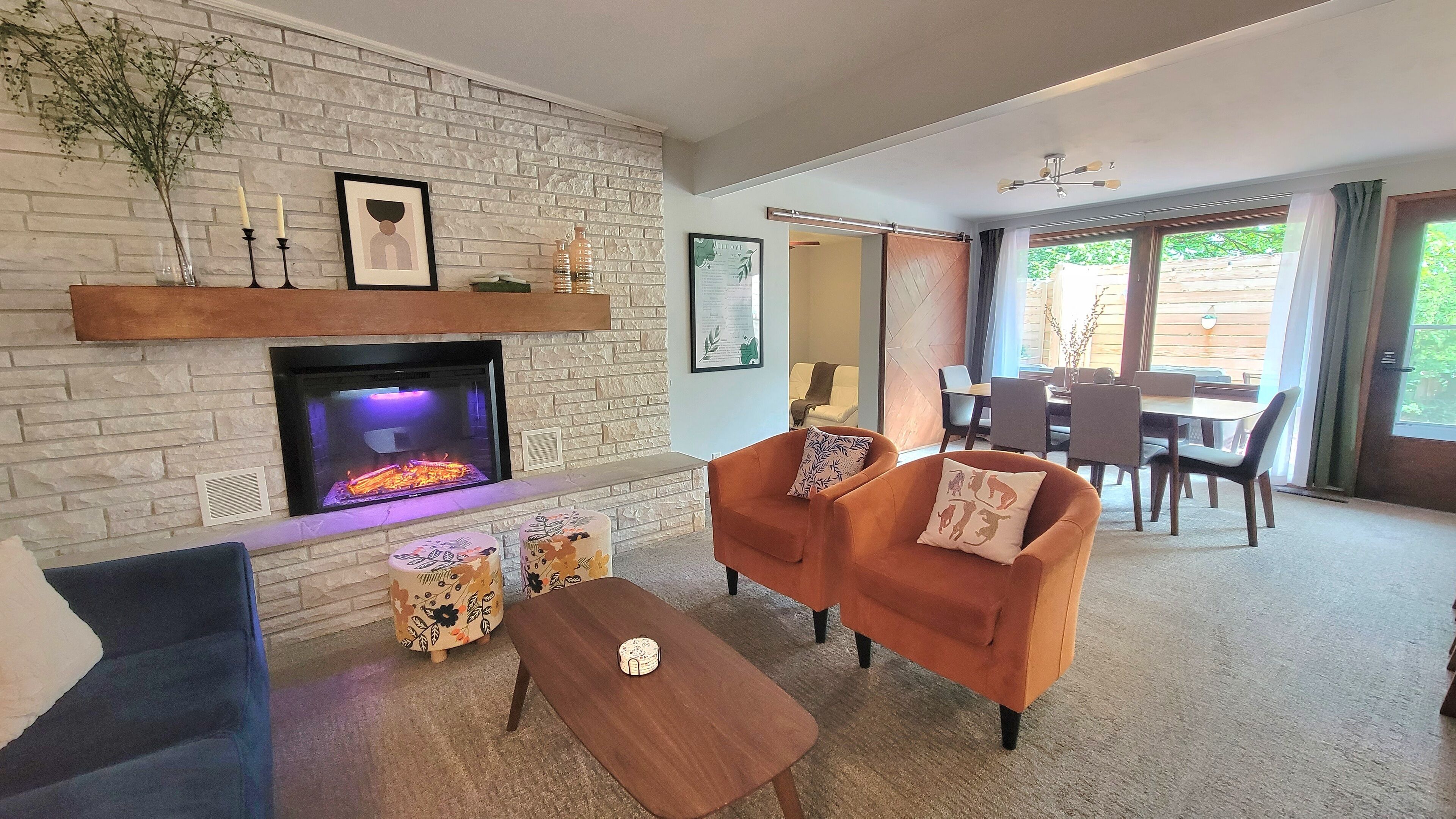 Mid town mid century house w/ private hot tub and sauna