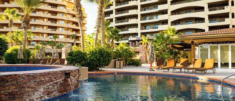 A heated pool