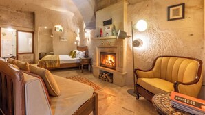 Saturn - Fully Cave & Fireplace & Turkish Bath | View from room - Peristyle Cave Cappadocia - Special Class (Nevsehir)