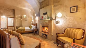 Saturn - Fully Cave & Fireplace & Turkish Bath | View from room