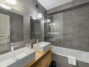 Hair dryer, towels