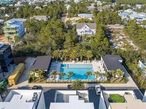 Exterior - Elegant- Gulf Views - Rooftop deck - Private Poolside Cabana- `The Crest 9` (Santa Rosa Beach)