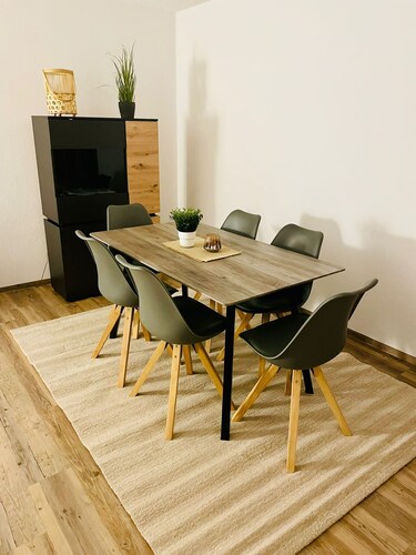 Apartment "Auersbergblick" with balcony for hiking, cross-country skiing, biking and saunas 