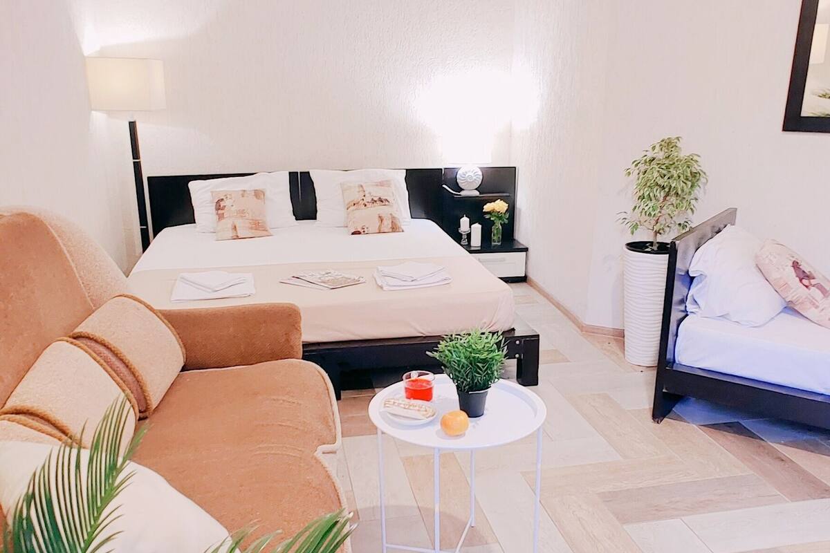 Estudio Deluxe | Wifi gratis y ropa de cama