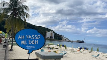 En la playa