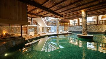 Indoor pool, seasonal outdoor pool