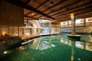 Indoor pool, seasonal outdoor pool