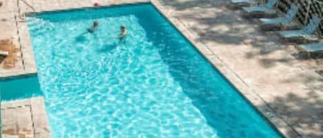 Indoor pool, outdoor pool