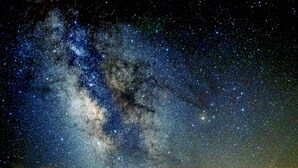 A starry night sky with a visible galaxy. - Iron Wolf nestled in the Sangre de Cristo Mtns...Ski/Hike/Fish/Hunt Casita (Eagle Nest)