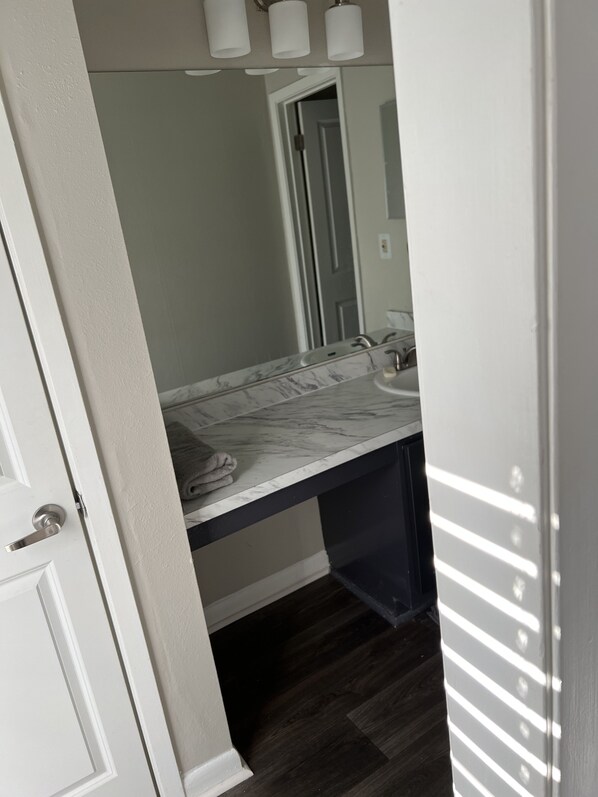 Combined shower/bathtub