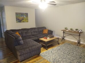 Smart TV, DVD player, books