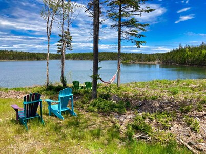 Camper's Nest secluded on a protected canoe bay only 12 min distant to St.Peters