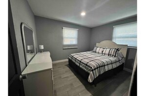 4 bedrooms, iron/ironing board, travel crib, WiFi