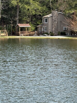 Property grounds - Whispering Creek Lodge  - Water views from every window (Dushore)