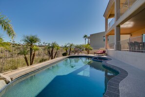 Piscina externa, piscina aquecida