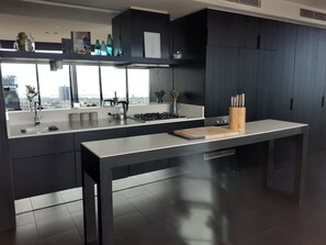 Fridge, microwave, oven, stovetop - Top Floor Stunning Views ! (Southbank)