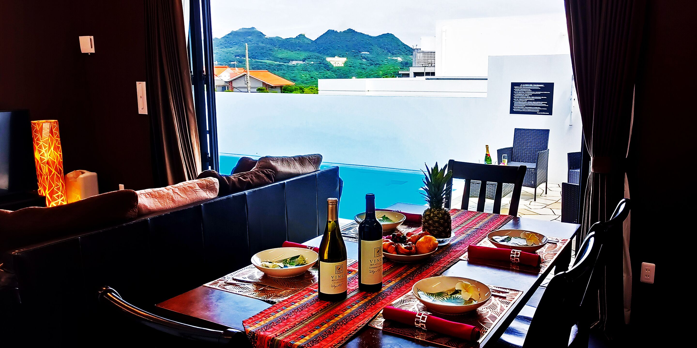 Vila Deluks, 2 kamar tidur, kolam renang pribadi, pemandangan kolam renang | Selimut bulu angsa dan didekorasi berbeda-beda