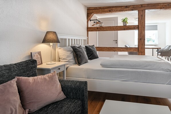 1 makuuhuone, silitysrauta/-lauta, ilmainen Wi-Fi, vuodevaatteet