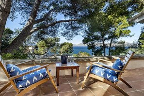 Terrace/patio - Can Blau, mediterranean style with sea views (Cielo de Bonaire)