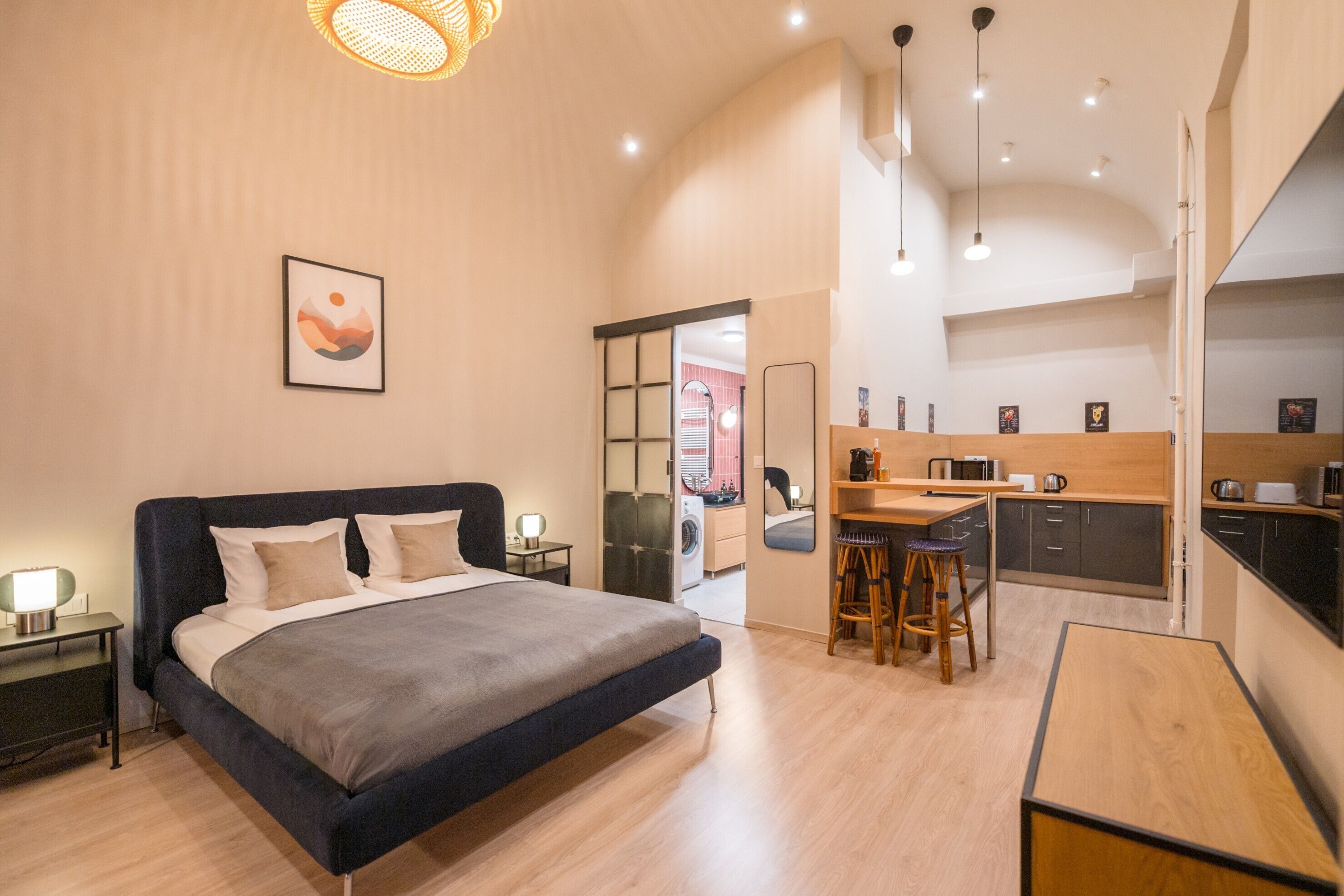 1 habitación, escritorio, wifi gratis y ropa de cama 