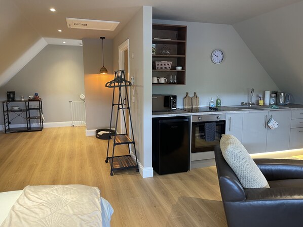 Căn hộ, 1 giường cỡ queen | Bếp riêng | Tủ lạnh, lò vi sóng, lò nướng, bếp nấu 