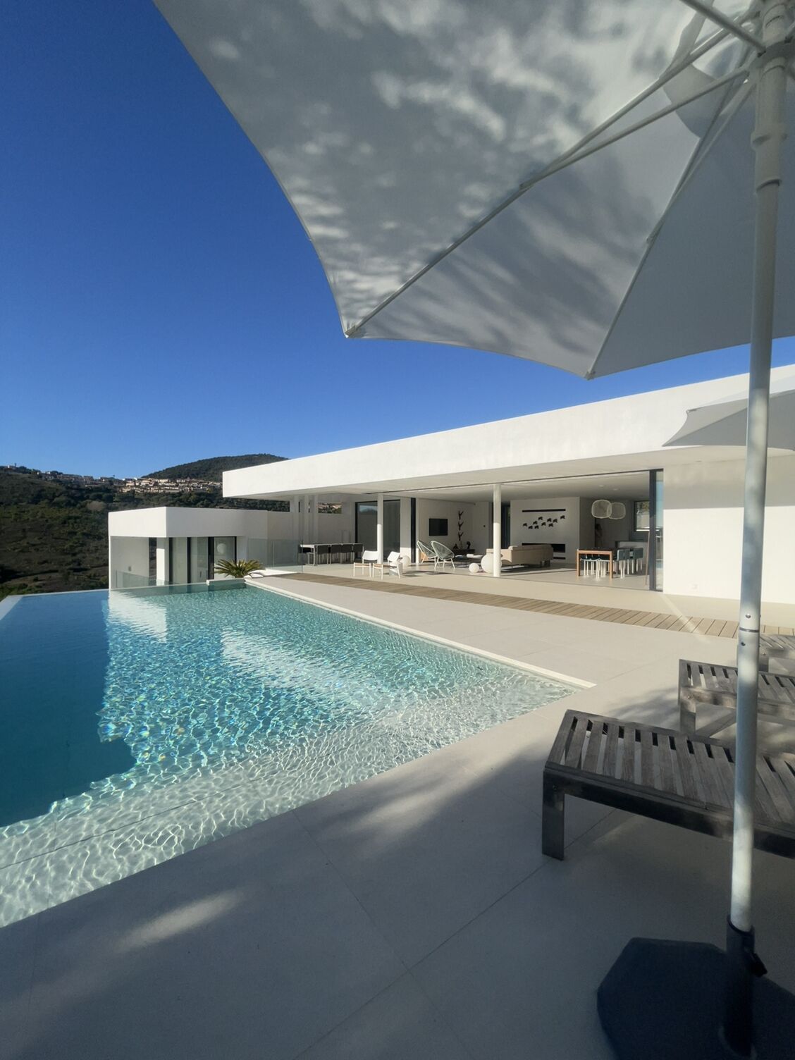 Piscine extérieure, piscine chauffée