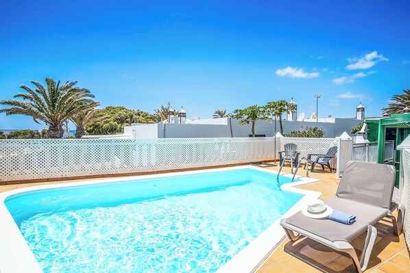 A heated pool