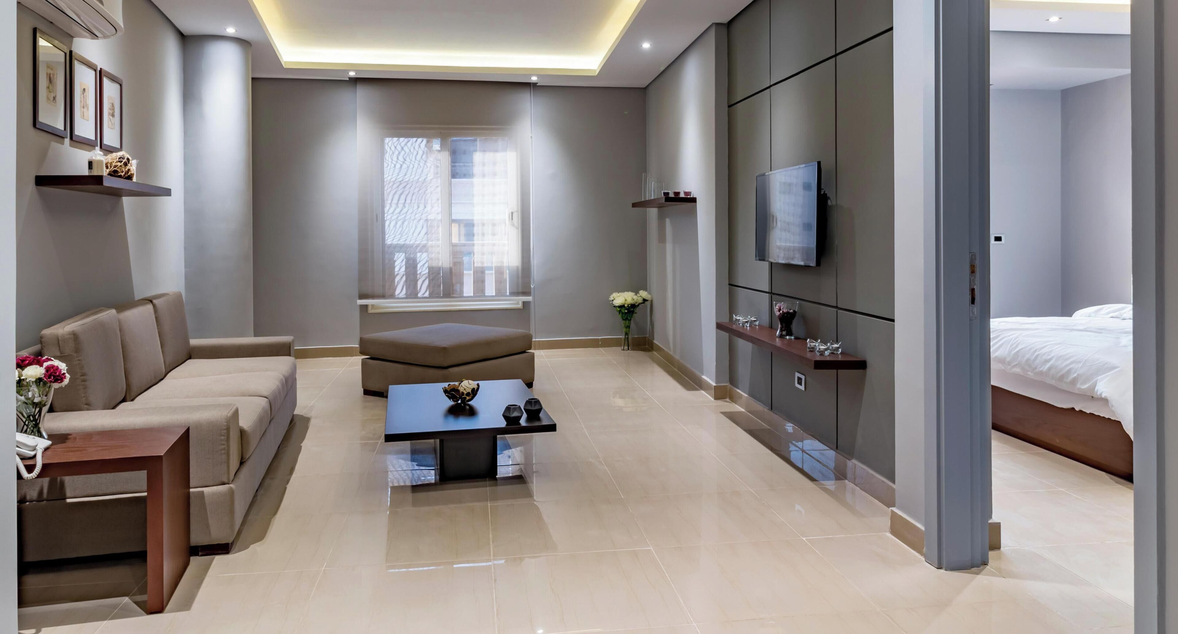 Deluxe Apartment, 1 Bedroom | Minibar, in-room safe, desk, free WiFi