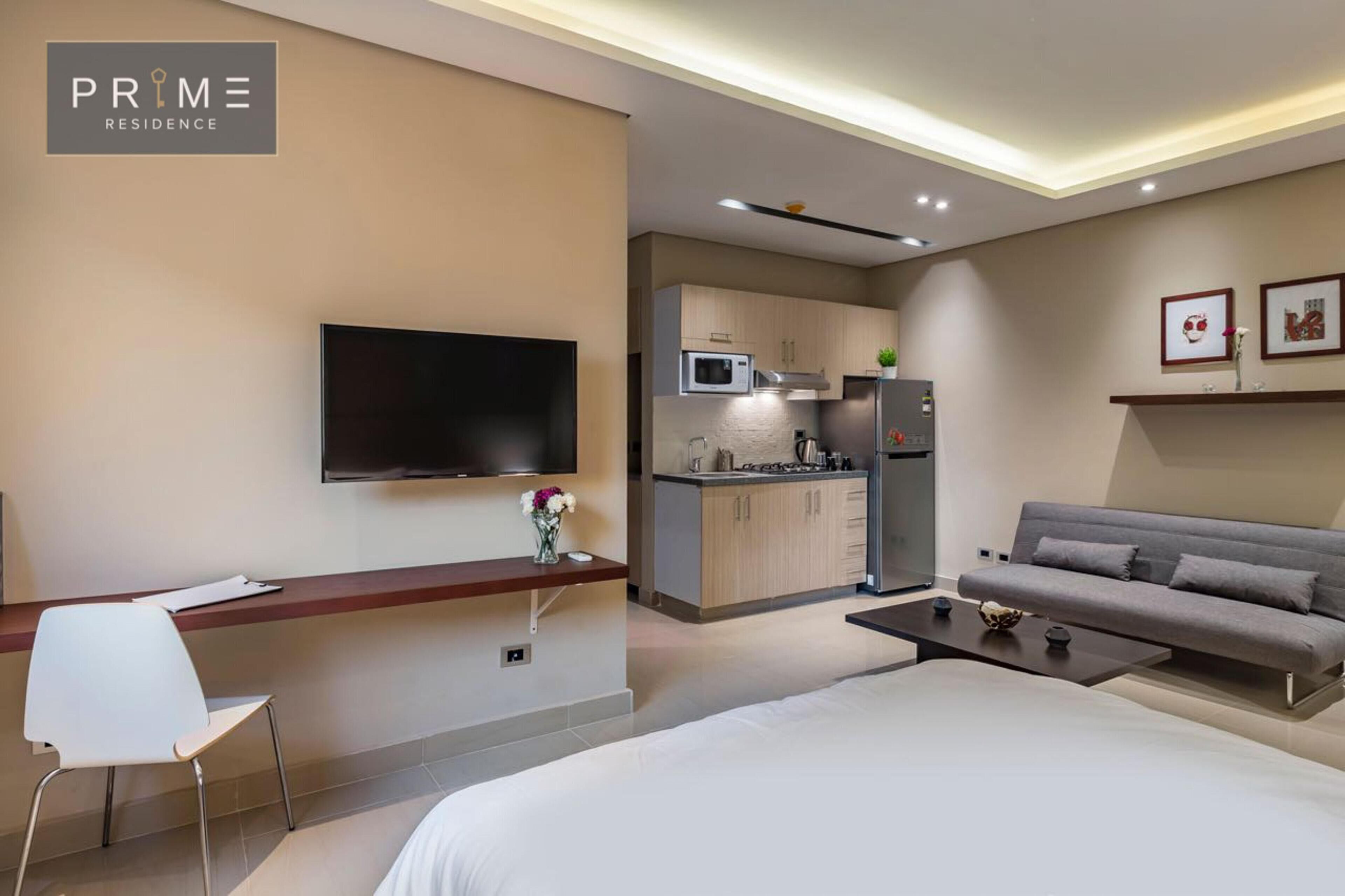 Studio | Een minibar, een kluis op de kamer, een bureau, gratis wifi