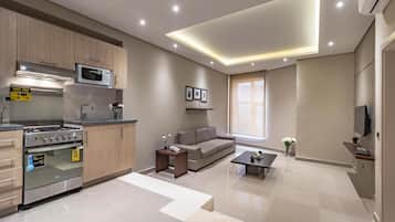 Apartment, 1 Bedroom | Minibar, in-room safe, desk, free WiFi