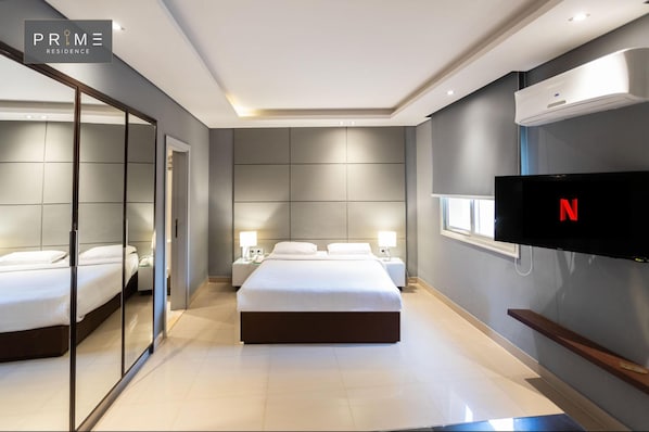 1 habitación, minibar, caja de seguridad en la habitación y escritorio 