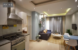 1 habitación, minibar, caja de seguridad en la habitación y escritorio 