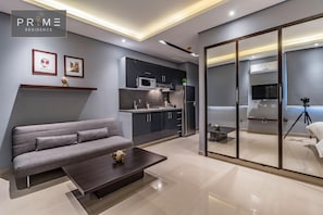 1 habitación, minibar, caja de seguridad en la habitación y escritorio 
