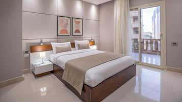 Deluxe Apartment, 1 Bedroom | Minibar, in-room safe, desk, free WiFi