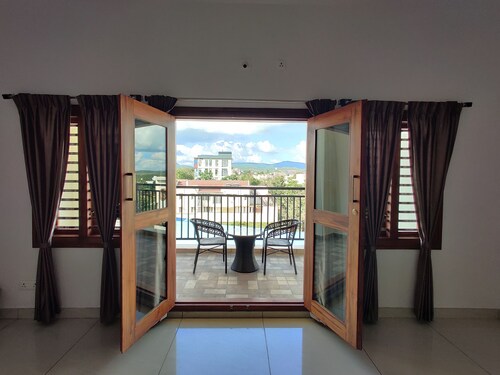 Luxurious and spacious two-bhk service apartment with all amenities, facilities.