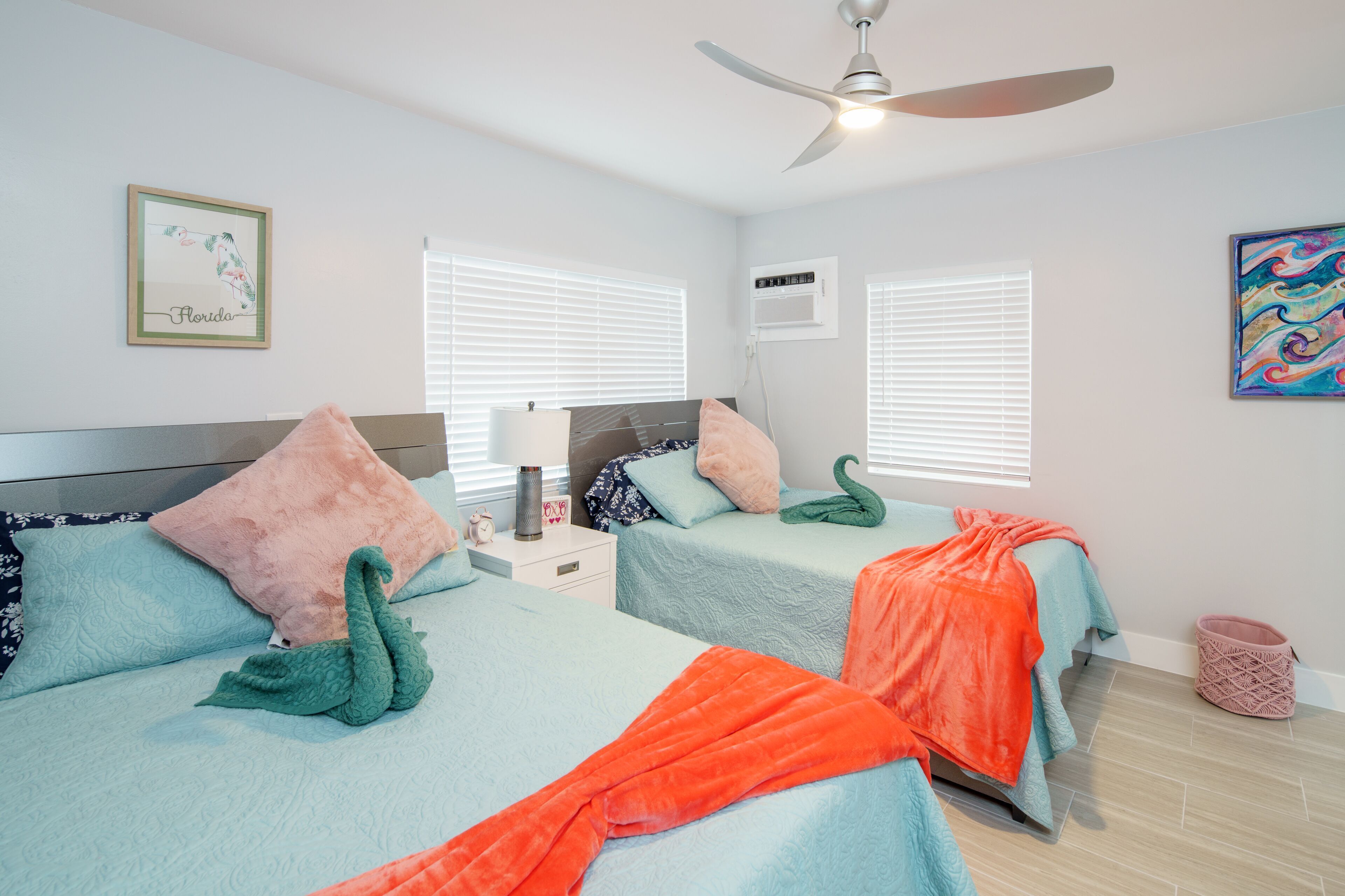 Premium bedding, pillow-top beds, iron/ironing board, free WiFi