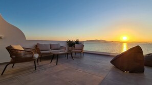 Deluxe Seafront Suite with Hot Tub | View from room