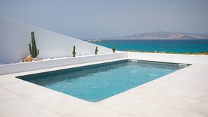 Deluxe Suite, Private Pool, Seafront | Terrace/patio