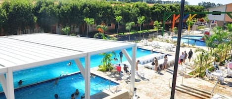 7 indoor pools, outdoor pool, open open 24 hours a day, pool umbrellas